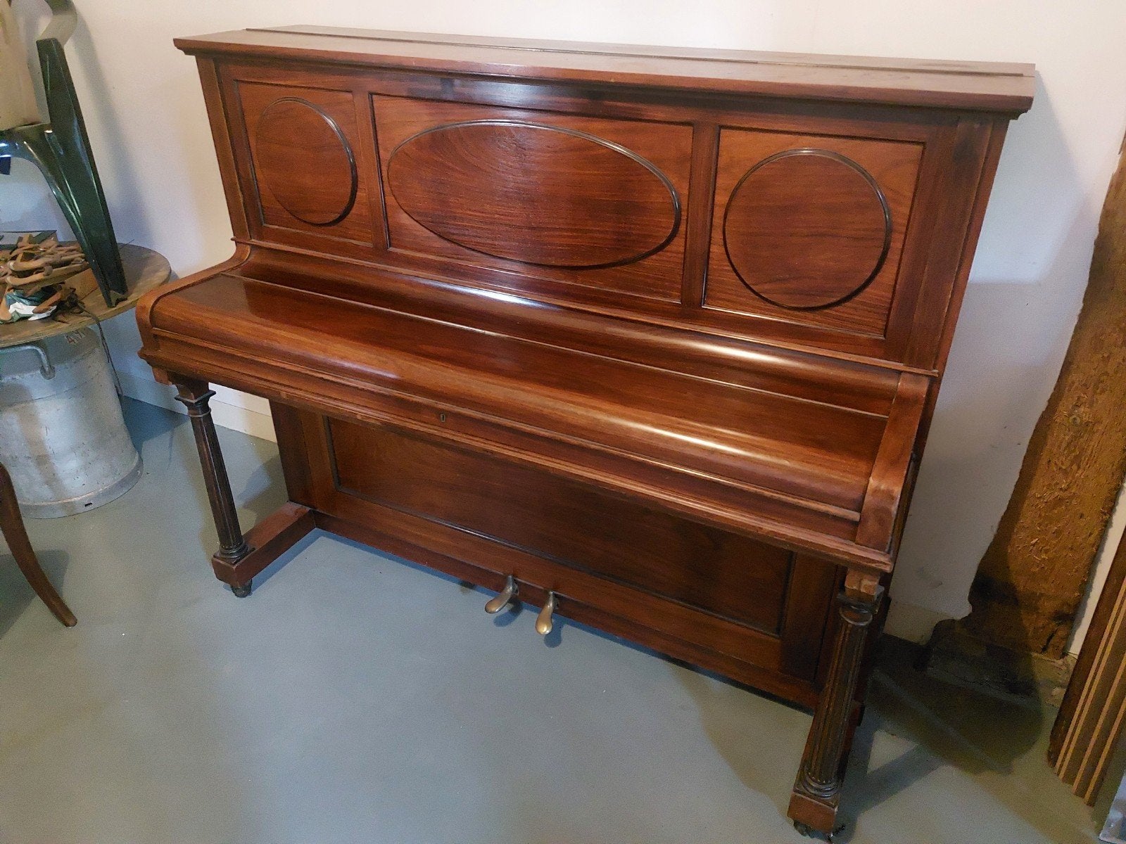 Mooie piano uit 1910, Ophalen, Gebruikt, Bruin