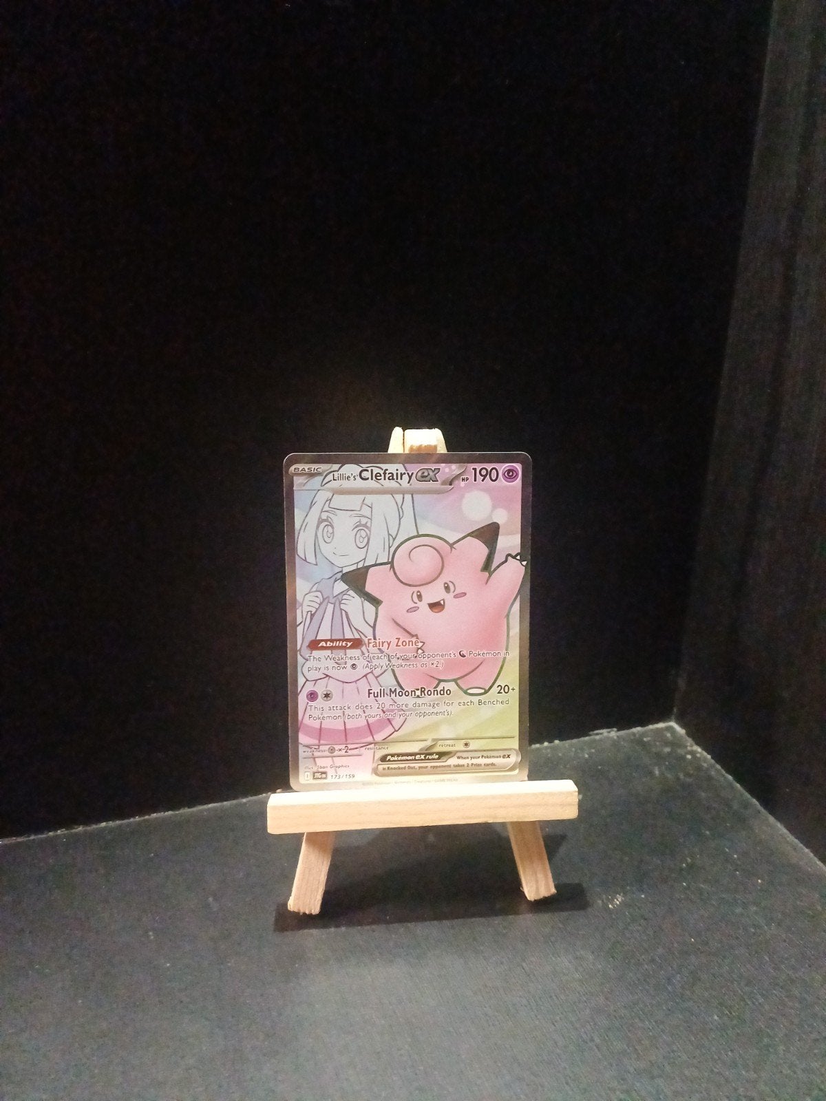 Lillie's Clefairy EX Pokémon Kaart, Hobby en Vrije tijd, Ophalen of Verzenden, Zo goed als nieuw, Losse kaart, Foil
