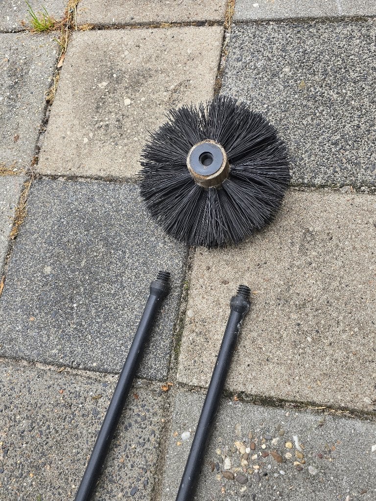 schoorsteen veegset, Ophalen, Gebruikt, Overige brandstoffen, Houtkachel