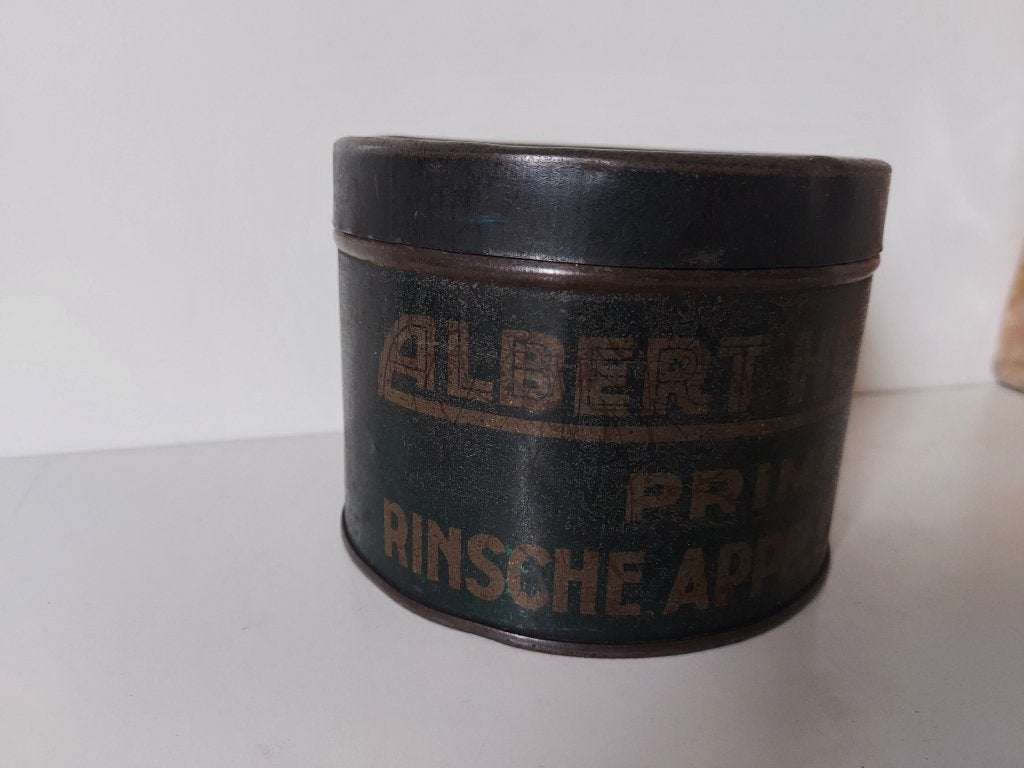 Vintage antiek blik Albert Heijn Rinsche Appelstroop, Ophalen of Verzenden, Gebruikt, Overige