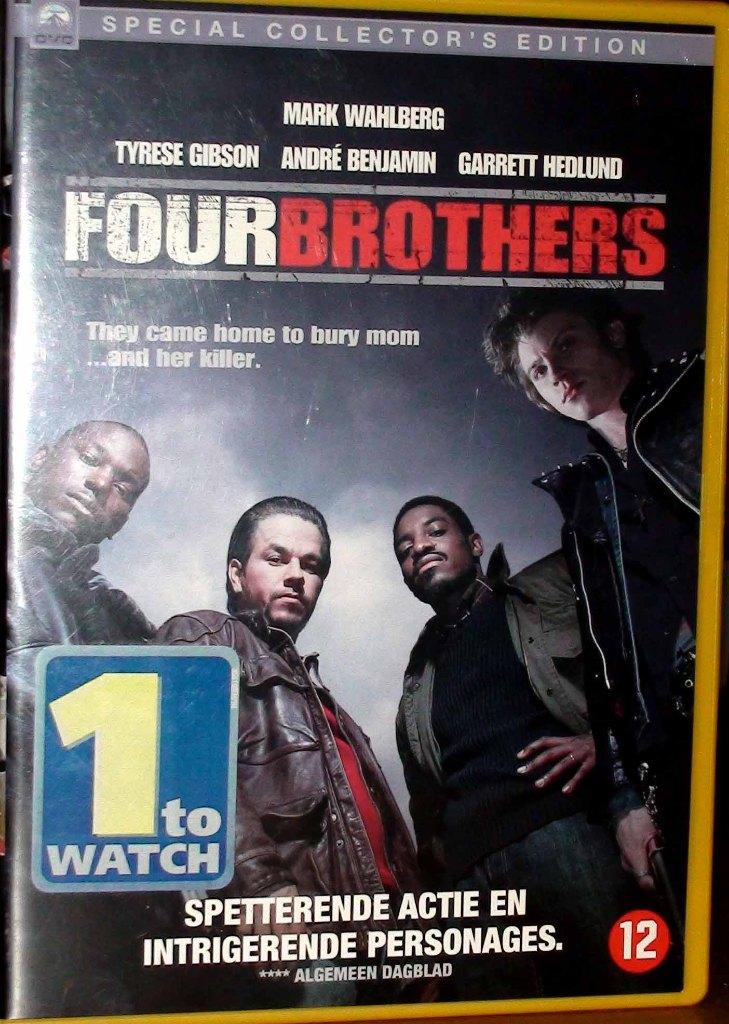 dvd four brothers, Cd's en Dvd's, Dvd's | Actie, Vanaf 12 jaar, Ophalen of Verzenden, Zo goed als nieuw, Actie