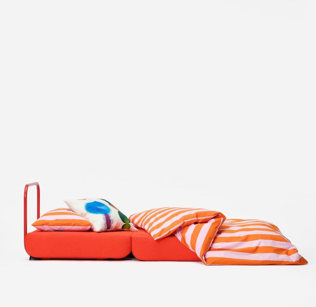 GLOEDNIEUWE design bank - uitvouwbaar, Ophalen, Eenpersoons, Minder dan 75 cm, Nieuw