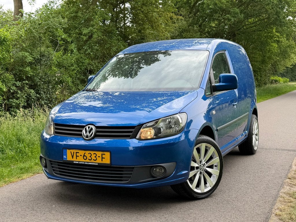 Volkswagen Caddy 1.6 TDI | Cruise + Airco + Navi + Marge Nu, Voorwielaandrijving, Euro 5, Gebruikt, Zwart