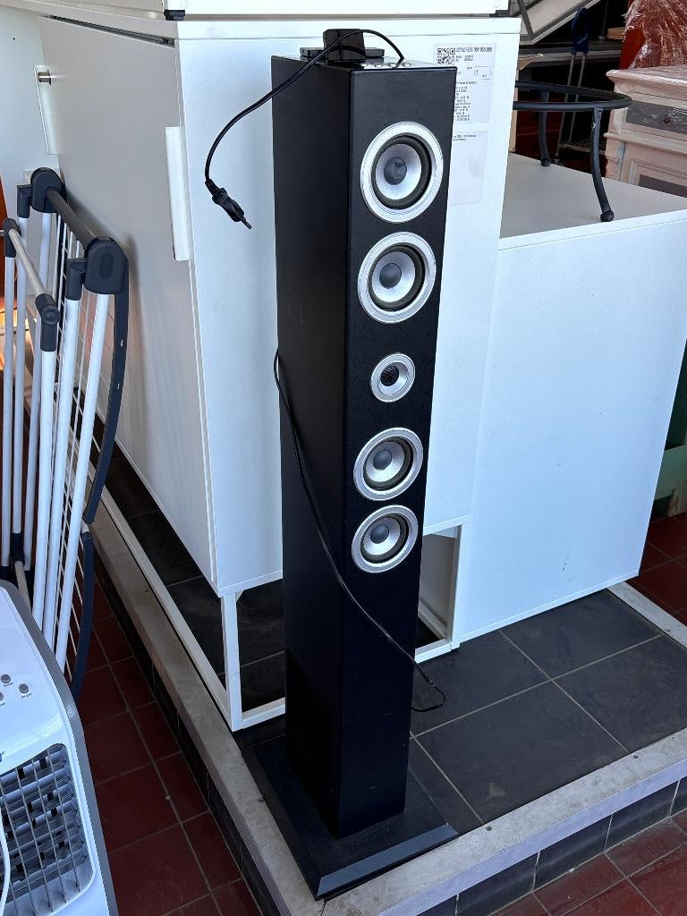 Sound Logic iTower Tower Speaker Zwart iPod Dock AUX, Audio, Tv en Foto, Luidsprekers, Gebruikt, Overige typen, 60 tot 120 watt