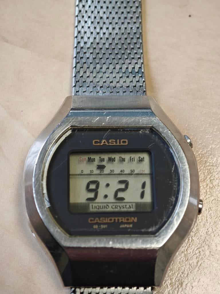 Casio horloge vintage casiotron 1976, Ophalen of Verzenden, Gebruikt