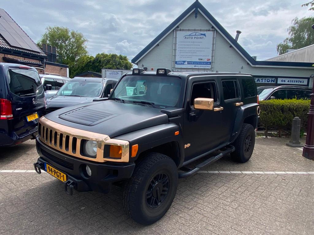 Hummer H3 3.5 AUTOMAAT/AUTO HEEFT AANDACHT NODIG, Auto's, Hummer, Zwart, Stoelverwarming, Zwart, 245 pk