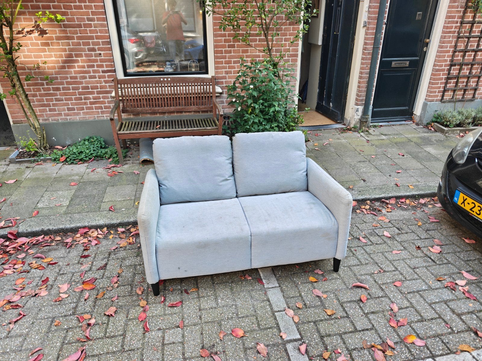 IKEA Angersby Tweezits Bank 137b73h84d, Ophalen, Gebruikt, Tweepersoons, 75 tot 100 cm