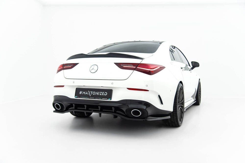 Voorlip sideskirt diffuser spoiler - Mercedes CLA 35 AMG 23+, Auto diversen, Tuning en Styling, Ophalen of Verzenden