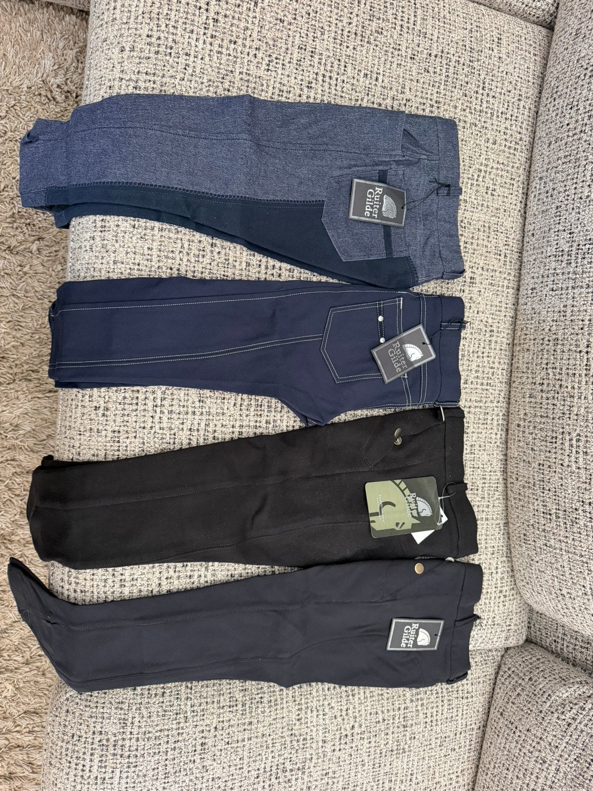 4 nieuwe rijbroeken maat 140 ruitergilde, Dieren en Toebehoren, Ophalen of Verzenden, Nieuw, Dressuur, Onderkleding