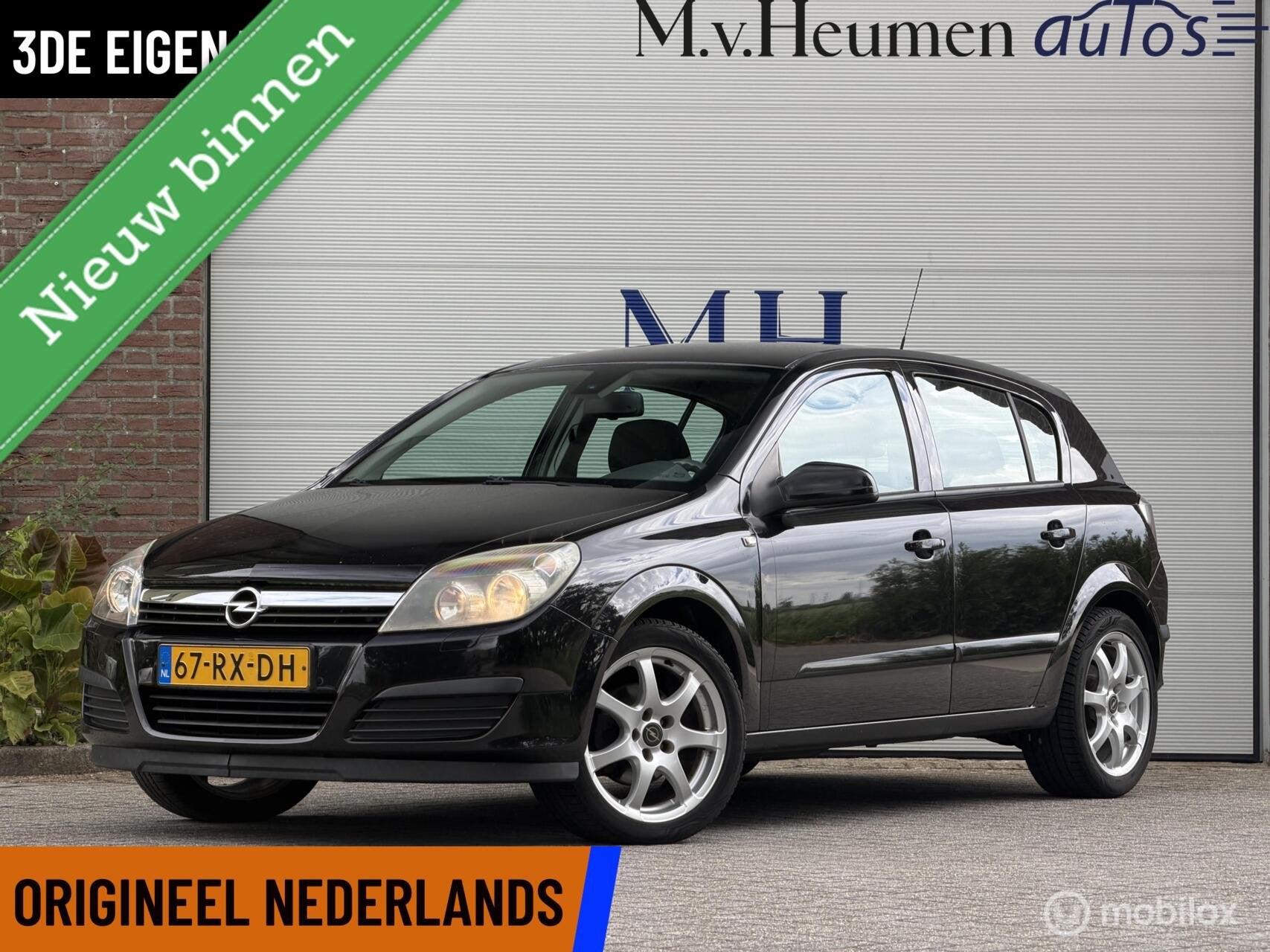 Opel Astra 1.8 125PK Sport ORG NED 3DE EIG Cruise Trekhaak, Gebruikt, Zwart, 1796 cc, Zwart