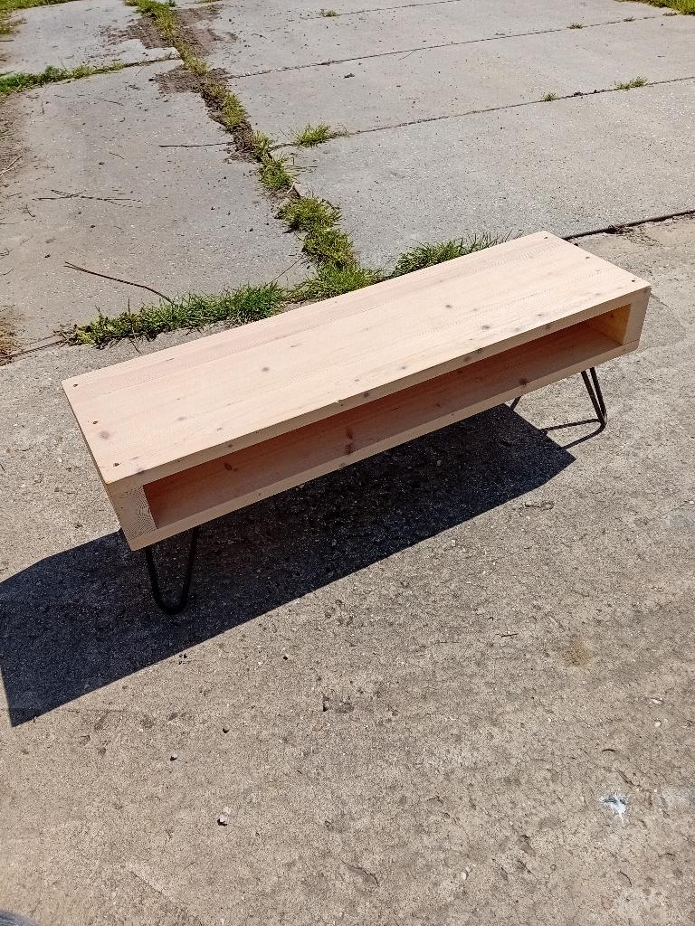 Houten salontafel 100 x 32 x 30 cm (l x b x h), Ophalen, Minder dan 50 cm, 50 tot 100 cm, Zo goed als nieuw