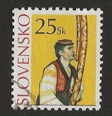 Slowakije 56, folklore voor willyenanita, Verzenden, Overige landen, Gestempeld