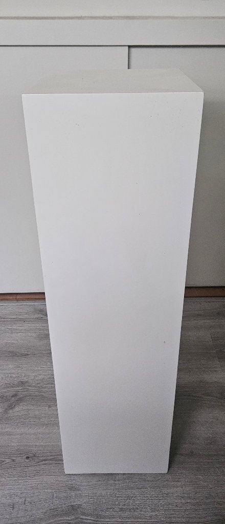 Zuil hoogglans wit 100 x 25 x 25 cm, Ophalen, Zo goed als nieuw