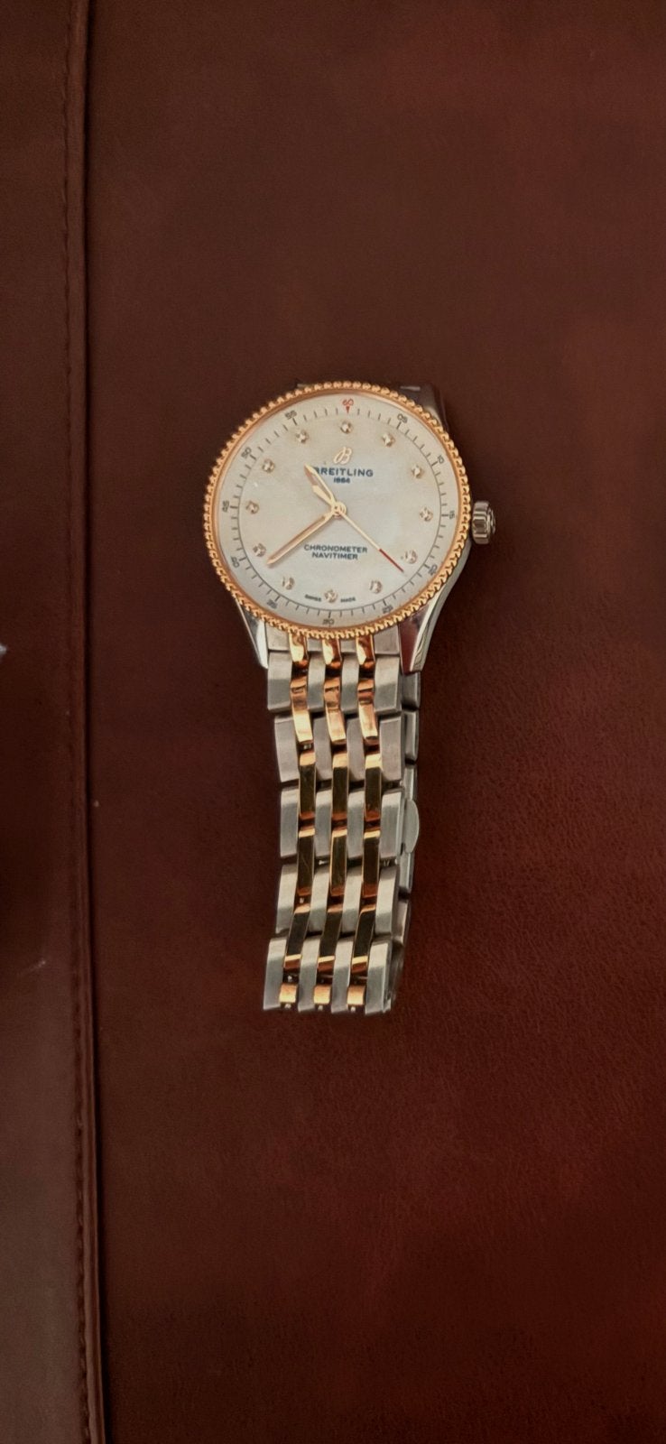 Breitling dames, Ophalen of Verzenden, Zo goed als nieuw, Staal, Overige merken