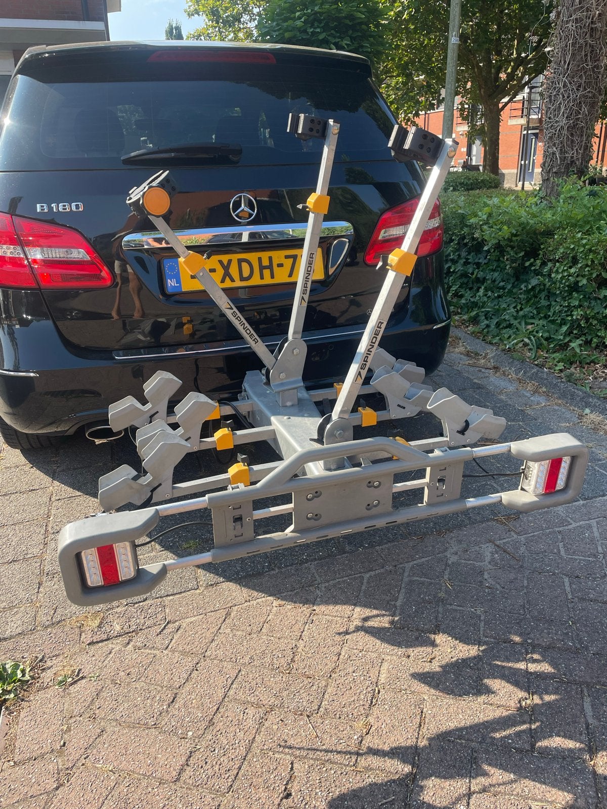 Spinder Falcon RC-3-FN Trekhaakdrager voor 3 fietsen, Auto diversen, Fietsendragers, Ophalen, 3 fietsen of meer, Gebruikt, Trekhaakdrager