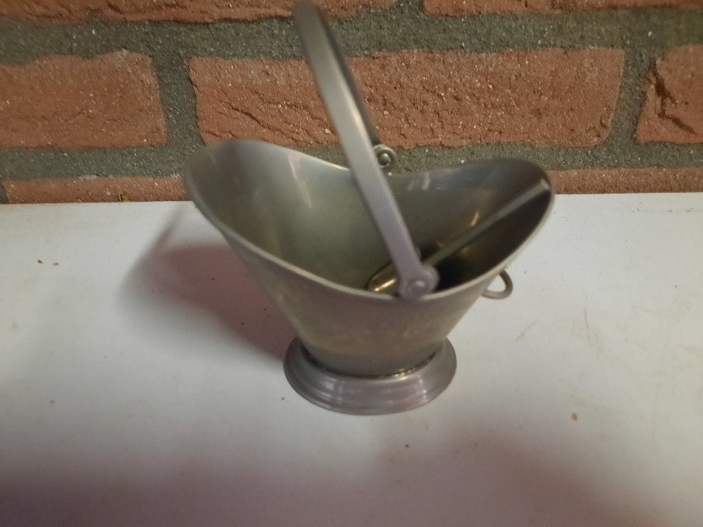 Zilverkleurig suikerbakje met schepje (gemerkt “90”), Ophalen of Verzenden