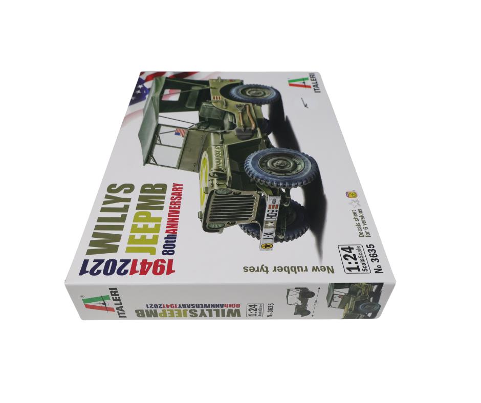 Italeri Willys Jeep MB ITA-3635, Hobby en Vrije tijd, Groter dan 1:32, Nieuw, Ophalen of Verzenden, Italeri