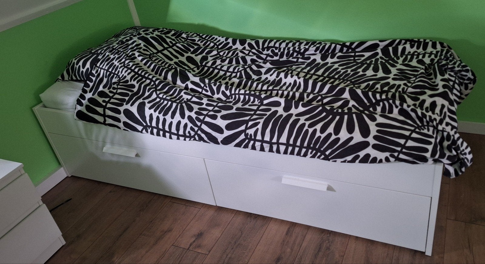 Eenpersoonsbed met opberglades, 85 tot 100 cm, Gebruikt, 180 cm of meer, Ophalen