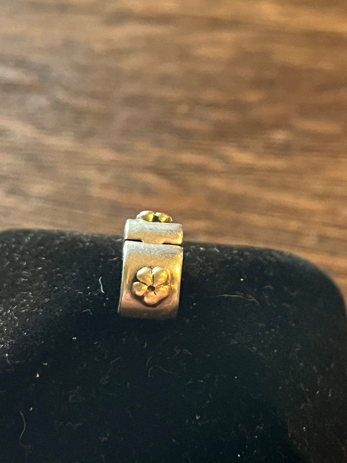 Pandora stopper met gouden bloemen,, Ophalen of Verzenden, Zo goed als nieuw, Goud, Pandora