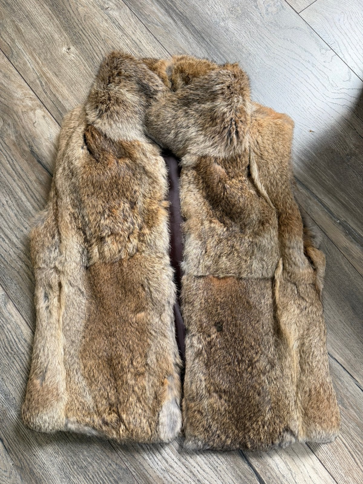 Vintage Bodywarmer  konijn, Ophalen of Verzenden, Zo goed als nieuw, Maat 38/40 (M)