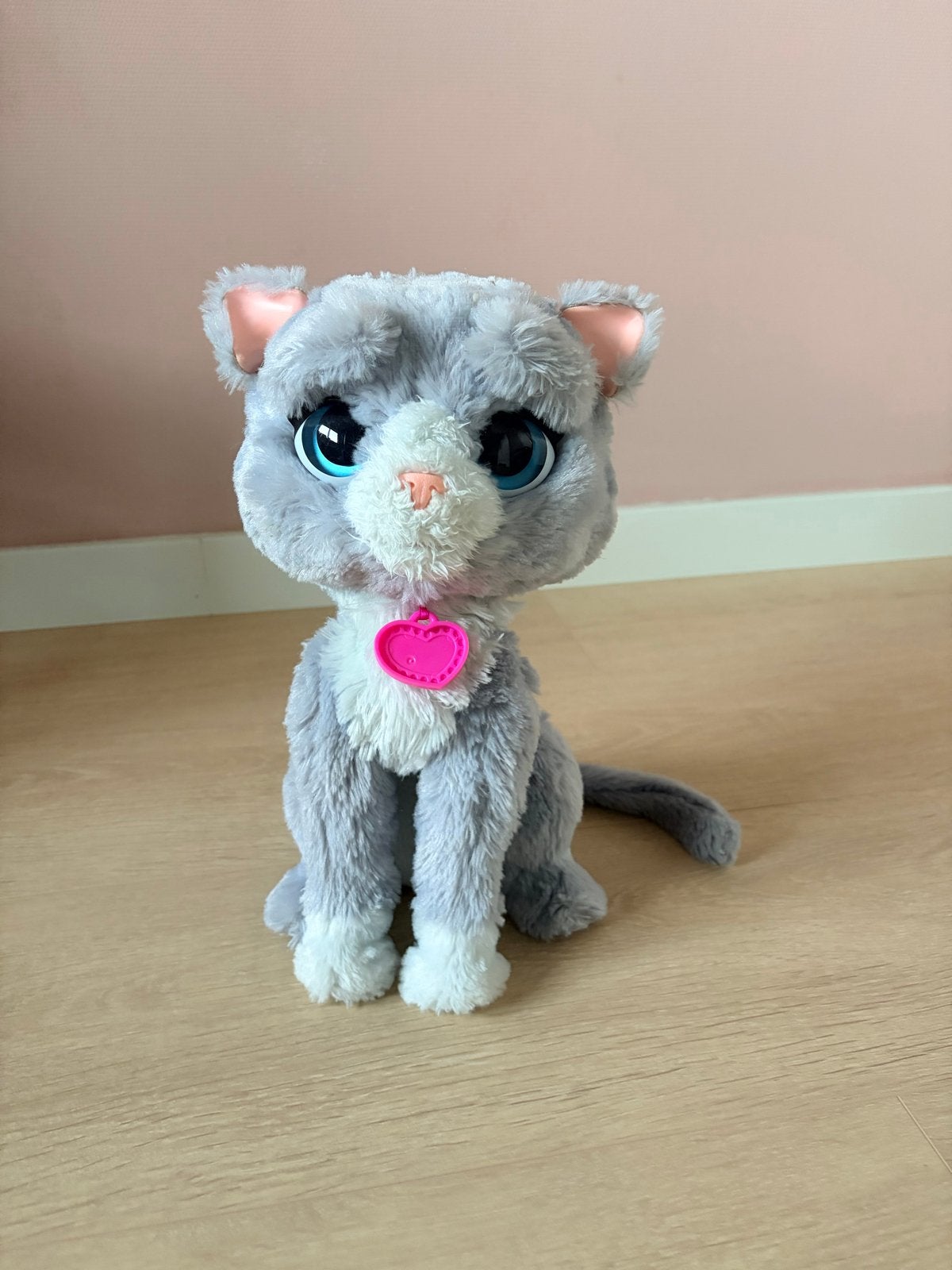 Fur Real Friends - Interactieve pluchen poes, Kinderen en Baby's, Ophalen, Grijs, Zo goed als nieuw, Kat