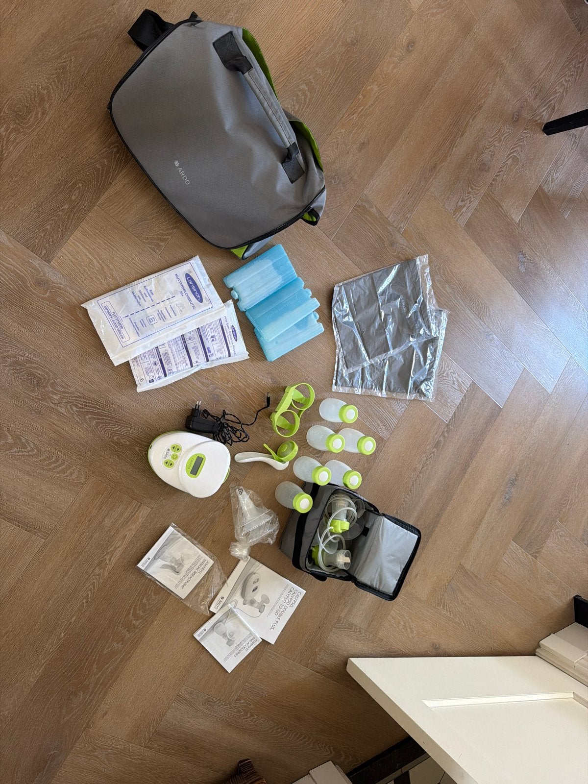 Ardo borstkolf set met diverse accessoires en tas, Ophalen of Verzenden, Gebruikt