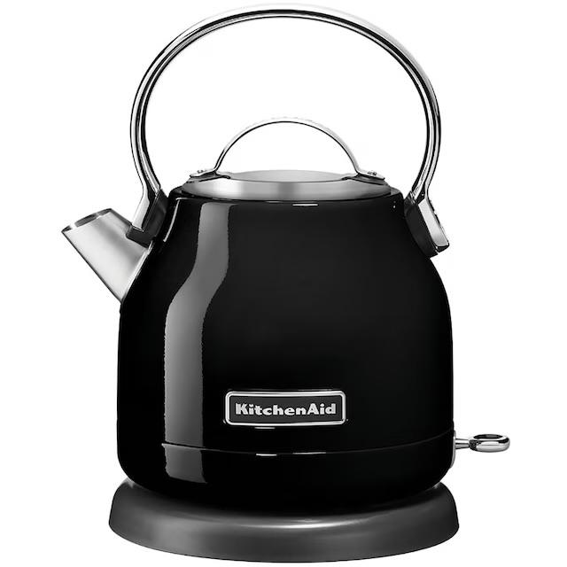 KitchenAid Waterkoker Zwart - Stijlvol en Functioneel, Witgoed en Apparatuur, Waterkokers, 1 tot 2 liter, Ophalen of Verzenden