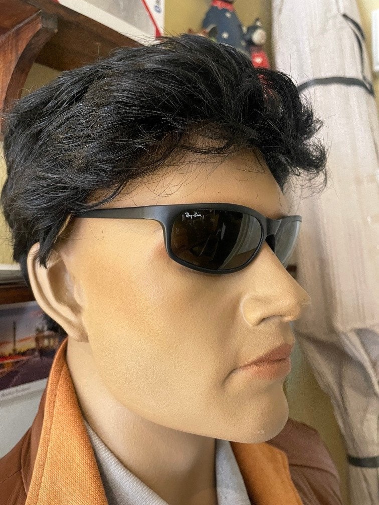 Vintage B&L Ray-ban zonnebril Predator PS8 mat zwart CATS03, Ray-Ban USA, Gebruikt, Zonnebril, Zwart
