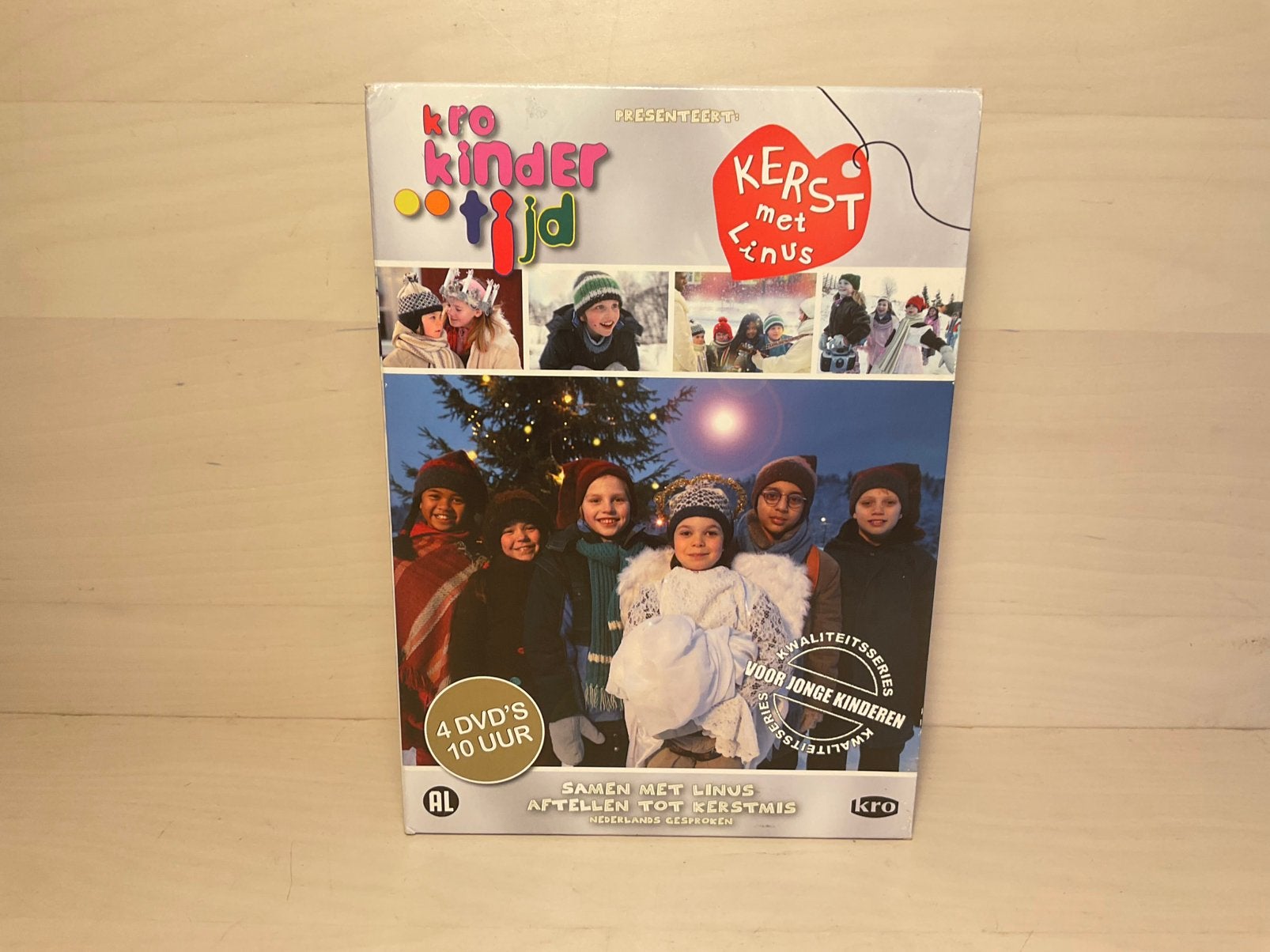 Kerst met Linus (vier dvd’s in cassette), Cd's en Dvd's, Ophalen of Verzenden, Zo goed als nieuw, Nederlands
