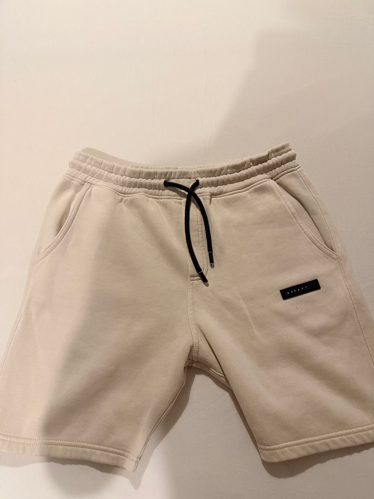 ASPACT Heren Sweatshorts - Maat S - Beige, Kleding | Heren, Ophalen of Verzenden, Zo goed als nieuw, Maat 46 (S) of kleiner, Beige