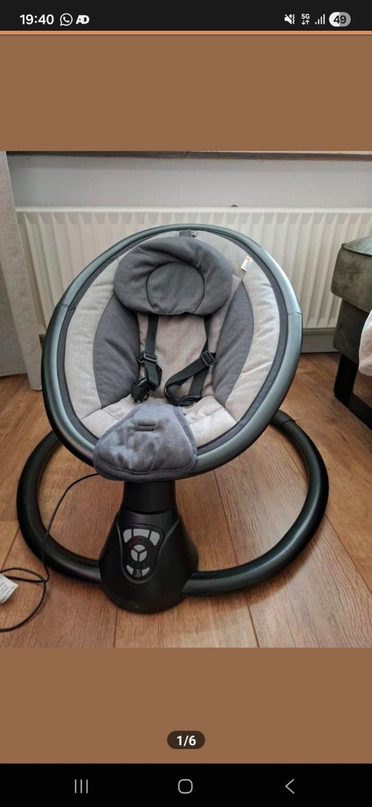 Qute Q-rocker automatisch wipstoeltje, Kinderen en Baby's, Wipstoeltjes, Ophalen, Zo goed als nieuw