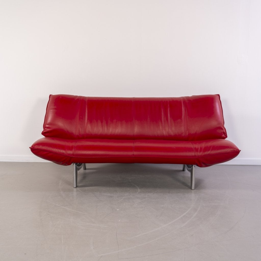 ACTIE!! 2x Leolux Tango 2-zits/192cm Bank Rood - Gepolijst, Niet ingevuld, 150 tot 200 cm, Niet ingevuld, Tweepersoons