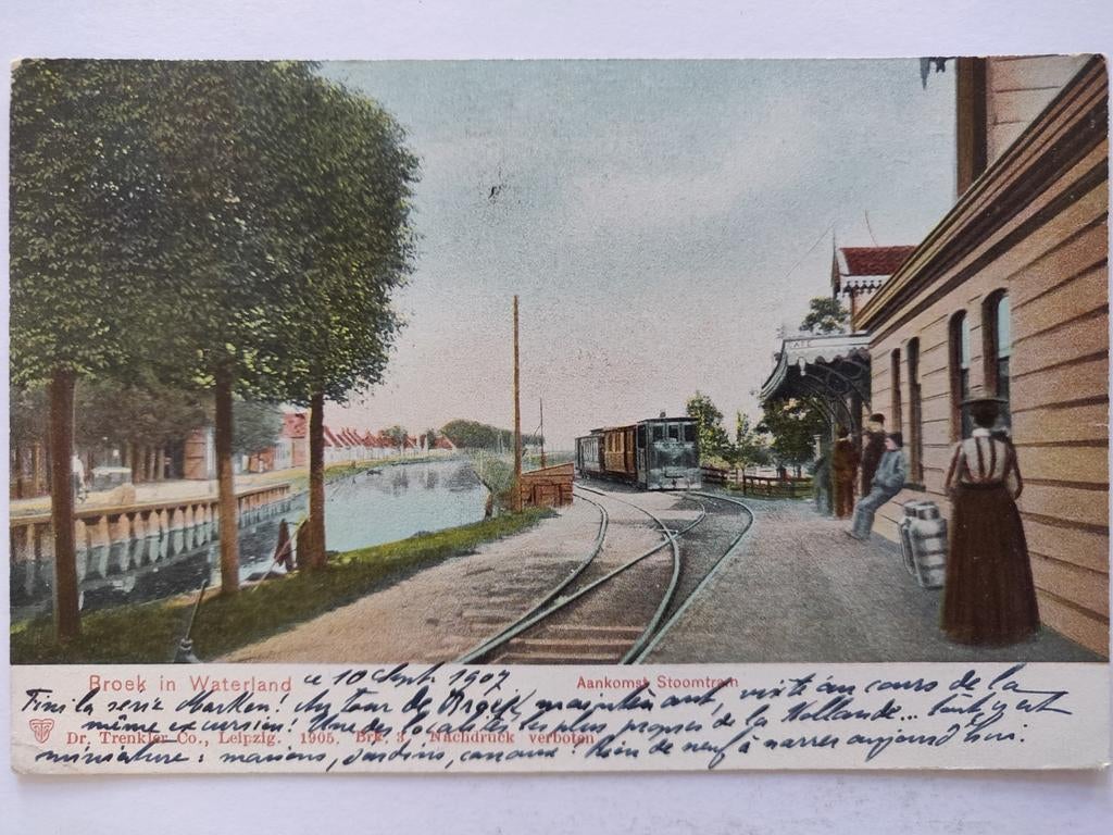 X563 Broek in Waterland 1907, Ophalen of Verzenden, Voor 1920, Noord-Holland