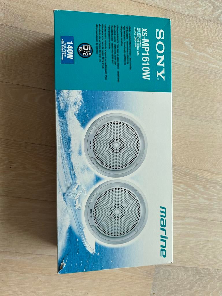 Sony XS-MP1610W Marine Dual Cone Speakers (Nieuw), Ophalen, Nieuw