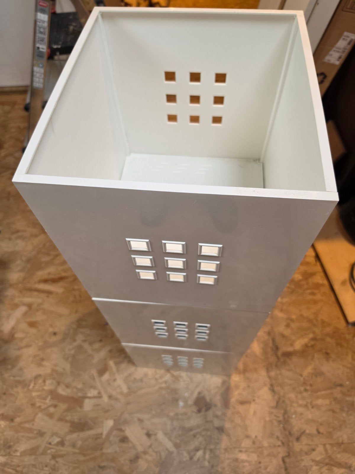3x inzetboxen voor Kallax kast Ikea, Gebruikt, Kunststof, Ophalen of Verzenden, Modern