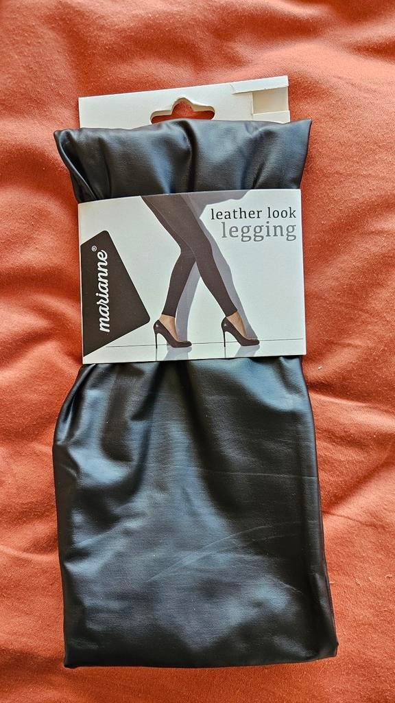Leather look legging zwart - Nieuw S/M, Legging, Maat 36/38 (S), Zwart, Nieuw