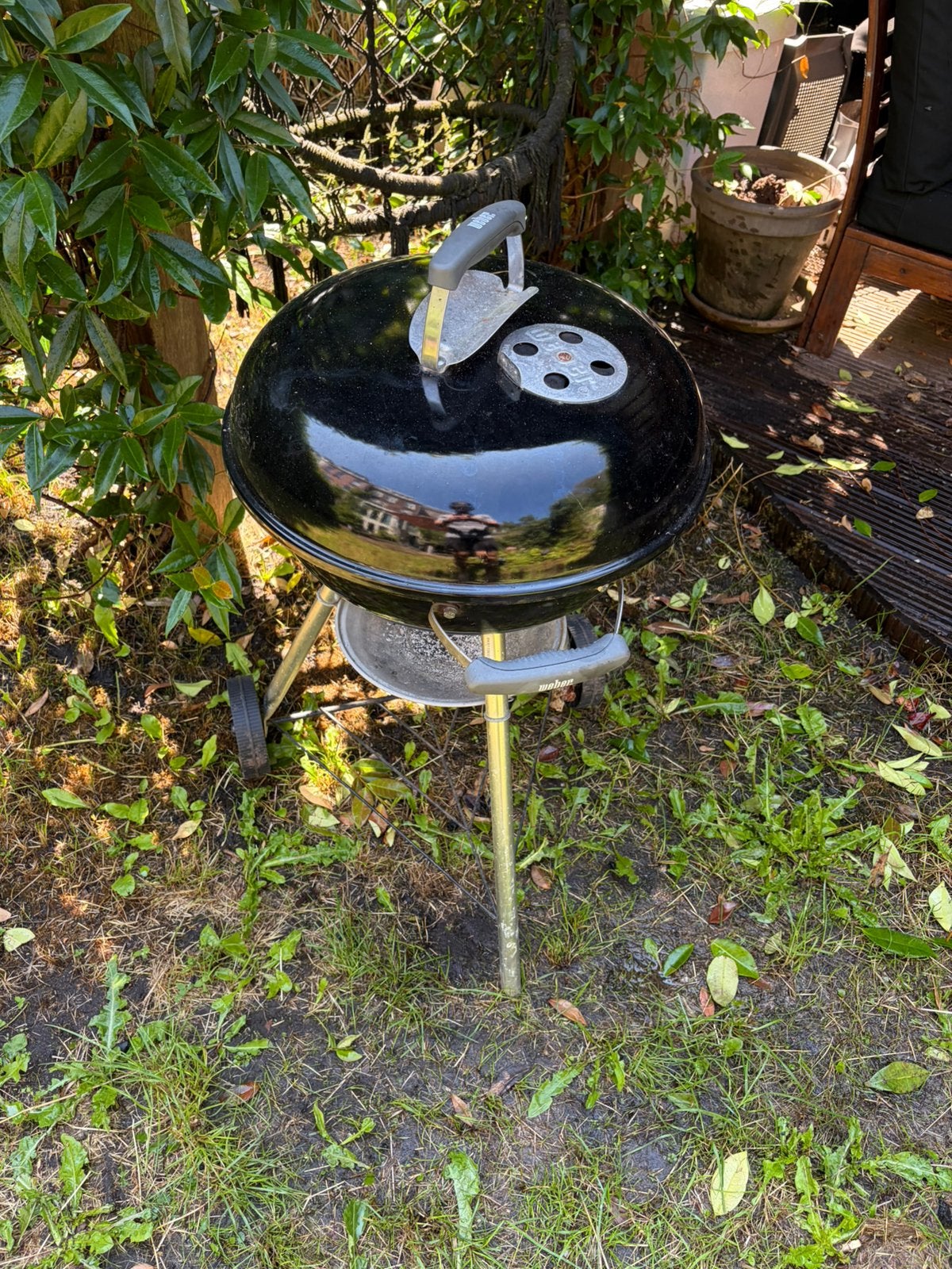 Weber houtskoolbarbecue 47 cm – compleet, Ophalen, Zo goed als nieuw