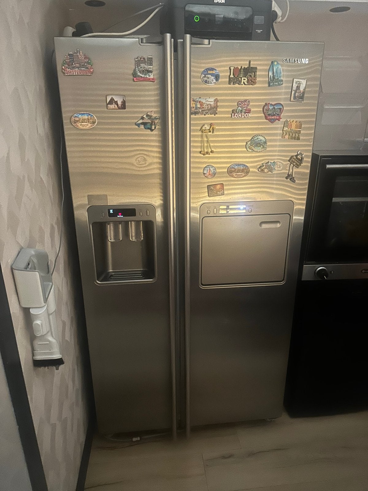 Samsung Amerikaanse Koelkast - Side-by-Side, Ophalen, Gebruikt, 200 liter of meer, 60 cm of meer
