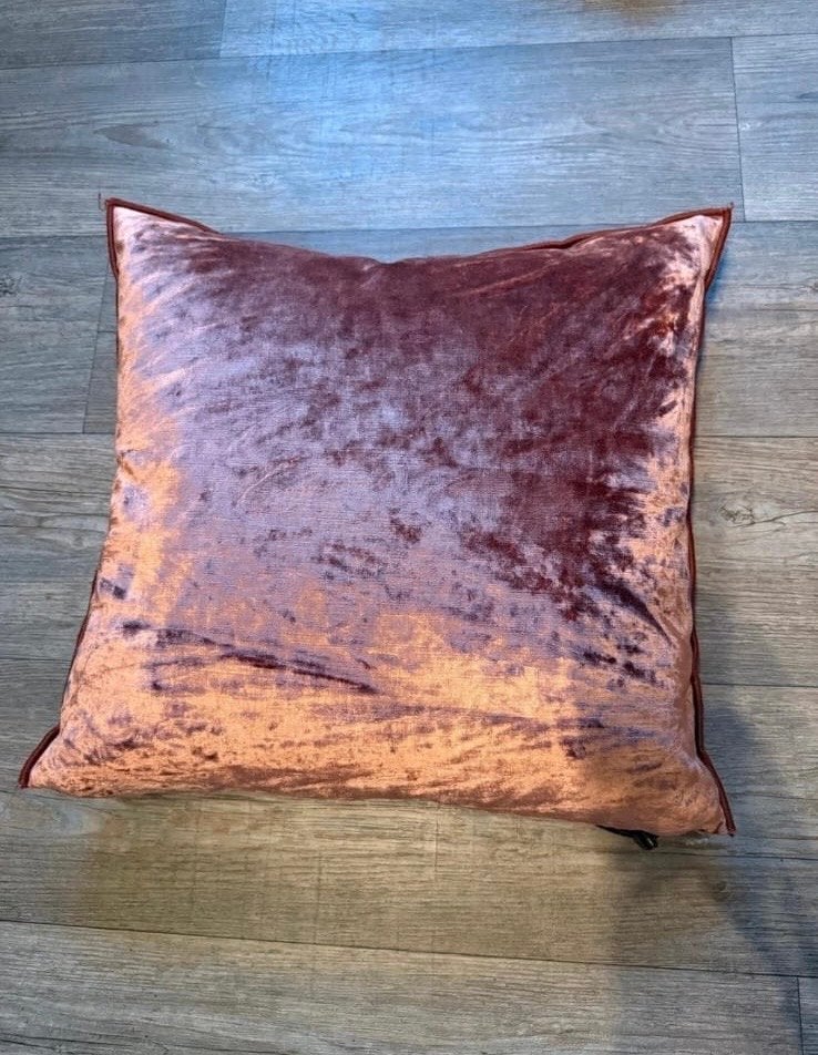 Luxe Velours Sierkussen 50x50 cm - Maison de Vacances, Overige merken, Vierkant, Zo goed als nieuw, Sierkussen