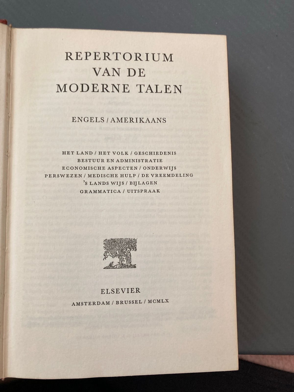 Repertorium Moderne Talen: Engels/Amerikaans (1960), Ophalen of Verzenden, Gelezen, Non-fictie