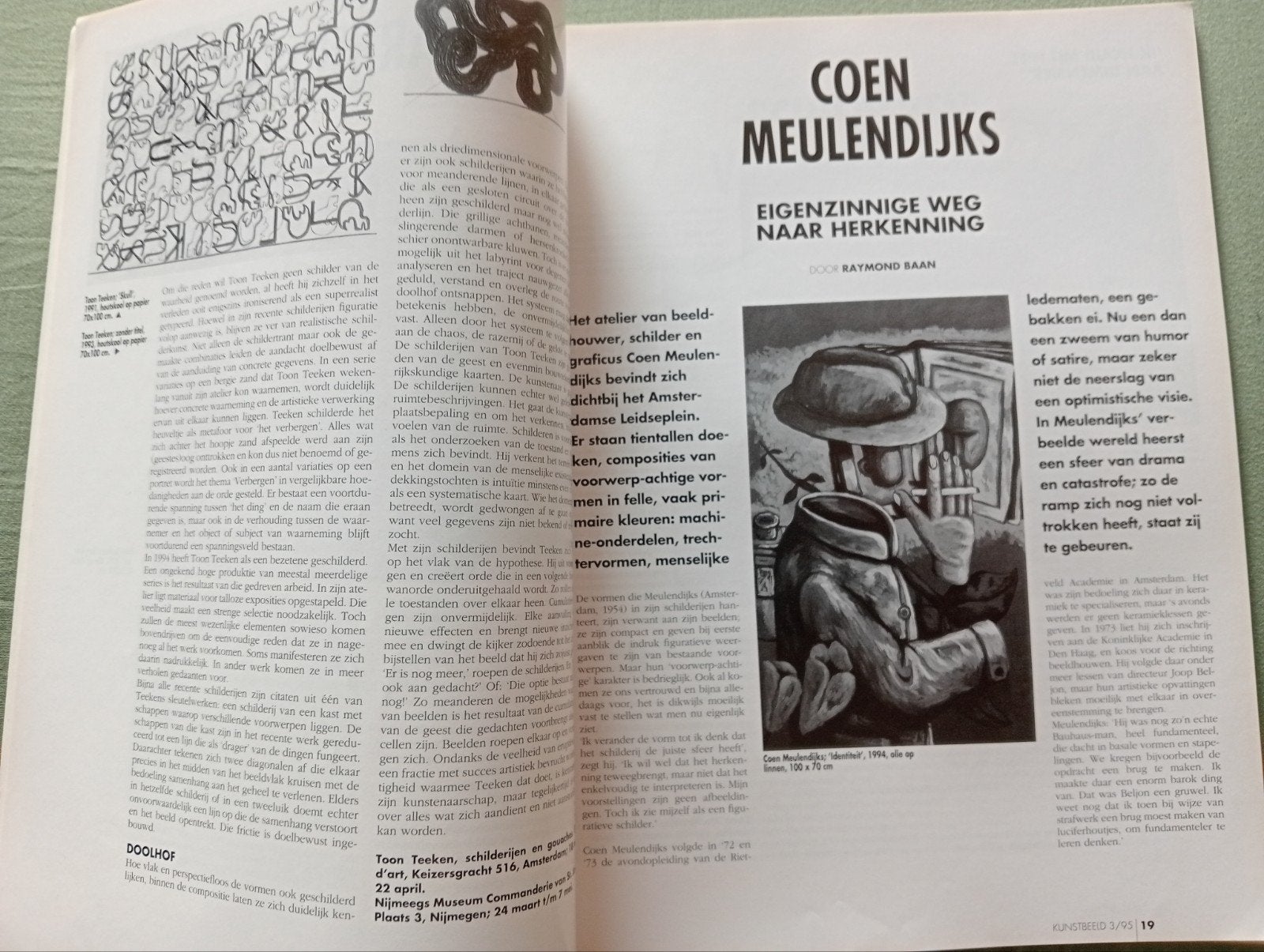 Kunstbeeld Tijdschrift voor Beeldende Kunst 3/1995, Ophalen of Verzenden, Gelezen, Overige typen