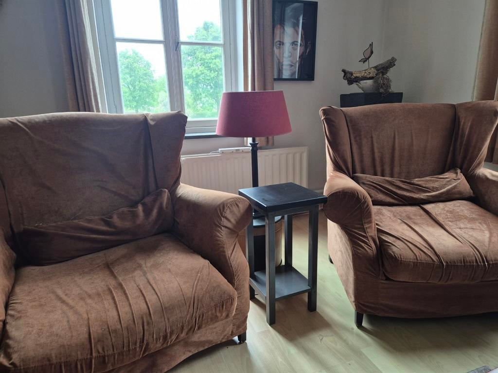 2 Loveseats - Ideaal voor studentenkamer of keet, Huis en Inrichting, Fauteuils, Ophalen, Gebruikt, 75 tot 100 cm, Stof