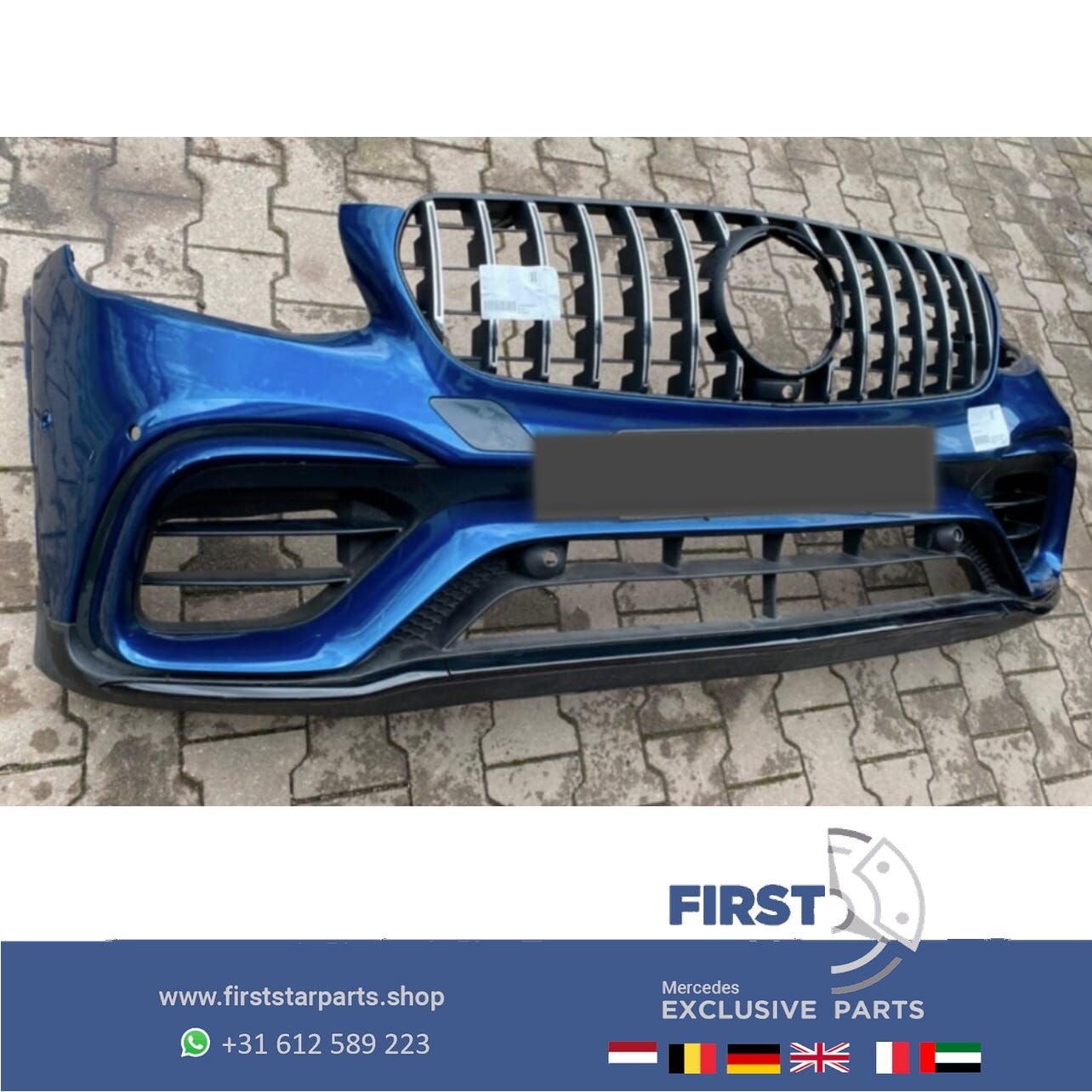 A2538854202 W253 C253 GLC63s AMG BUMPER Mercedes GLC 63 KLAS, Gebruikt, -, Voor, Ophalen of Verzenden