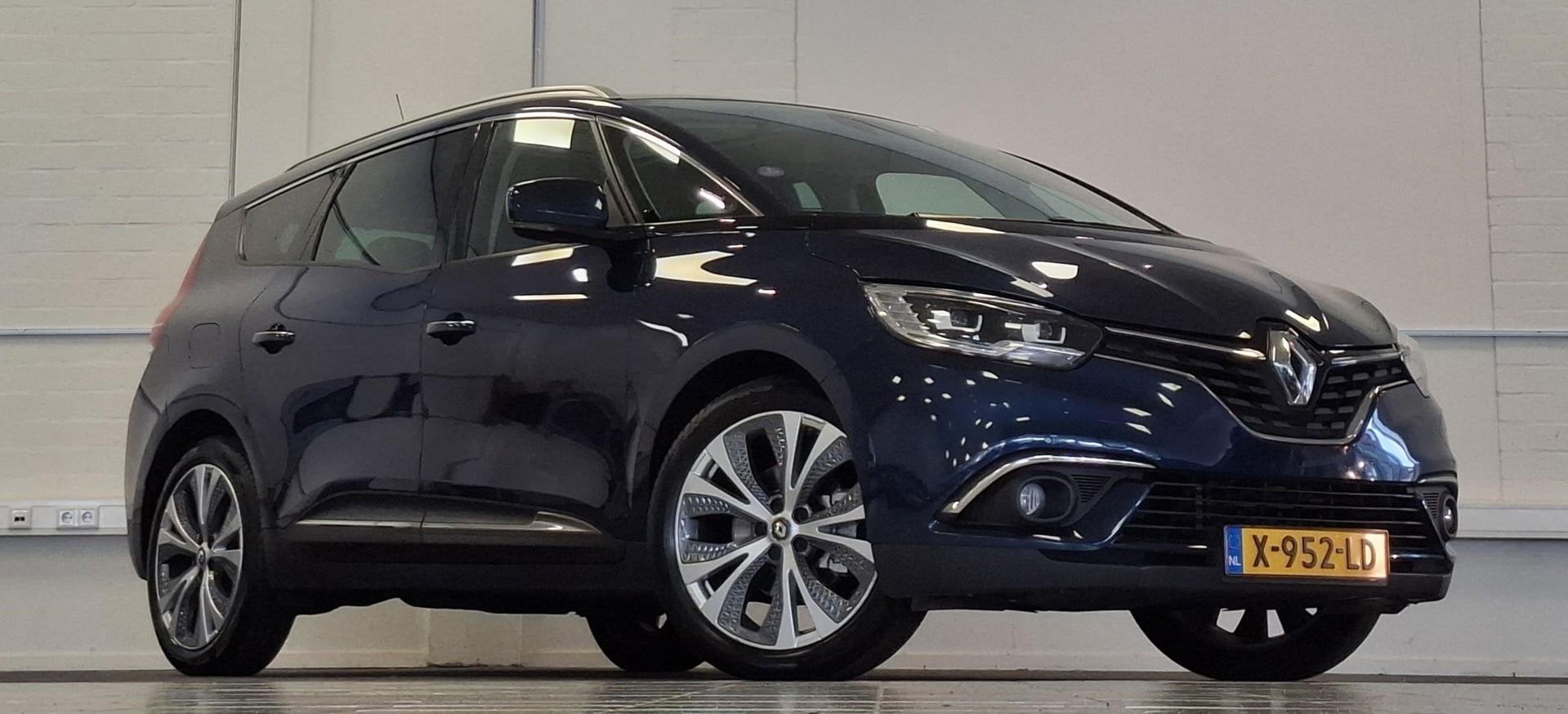 Renault Grand Scénic 1.3 TCe Limited 7pers. Head Up Navi Ca, Auto's, Voorwielaandrijving, Stof, 4 cilinders, Blauw