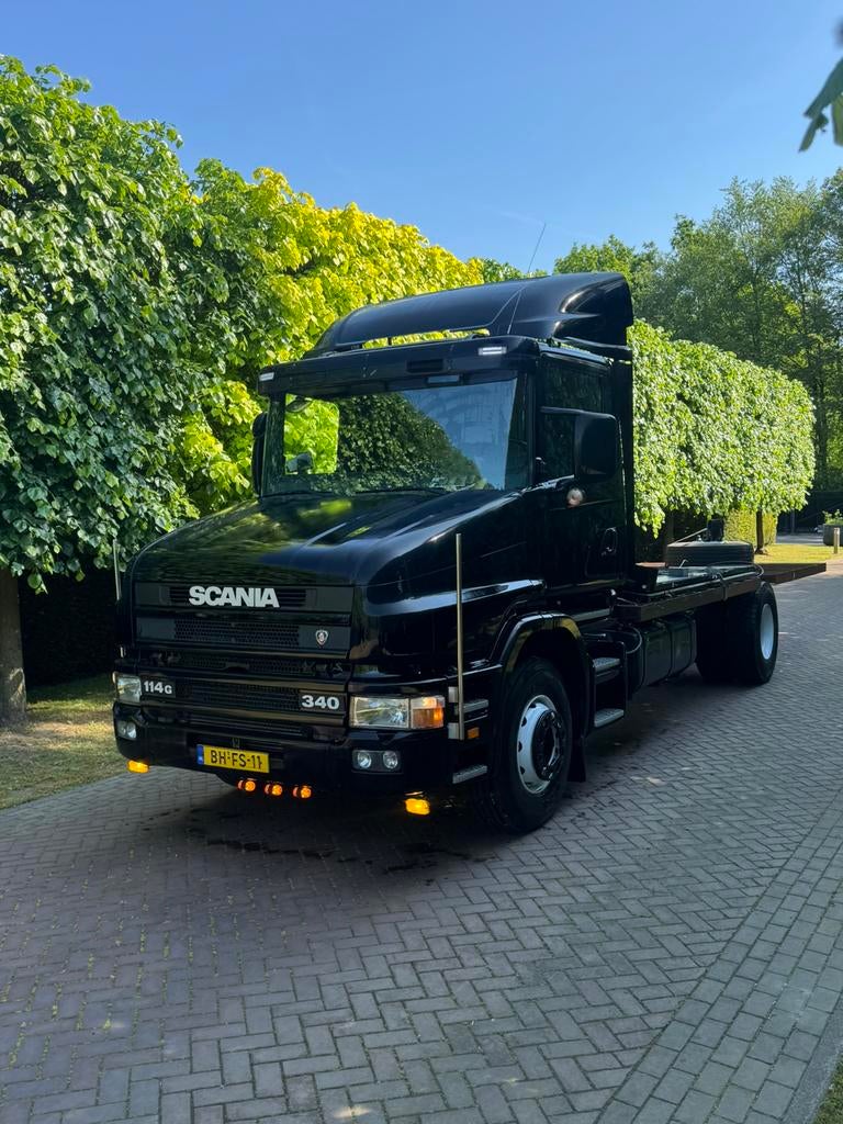 ‼️ Te Koop Scania T114 ‼️, Auto's, Vrachtwagens, Automaat, Scania, Zwart, Bedrijf
