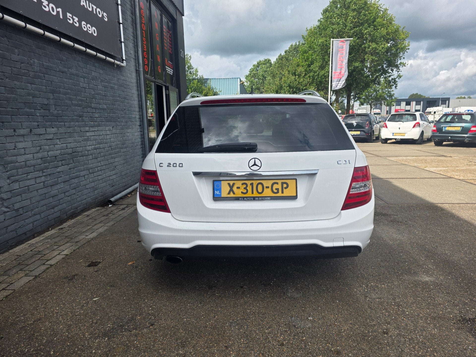 Mercedes-Benz C-klasse Estate 200 CDI Avantgarde, Auto's, Euro 5, Zwart, 4 cilinders, Wit