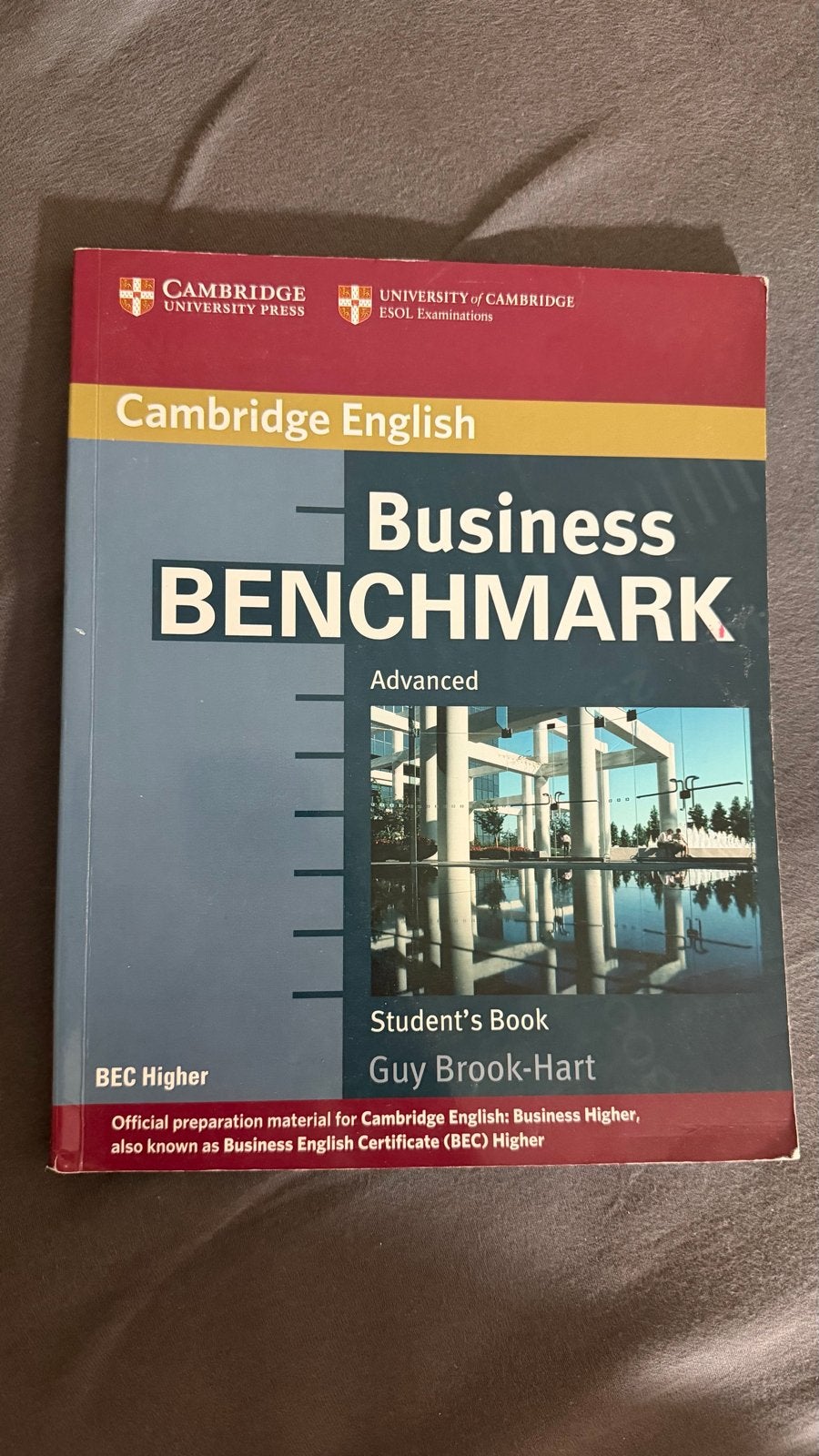 Cambridge English Business Benchmark Advanced Student's Book, Boeken, Ophalen of Verzenden, Gamma, Zo goed als nieuw, HBO