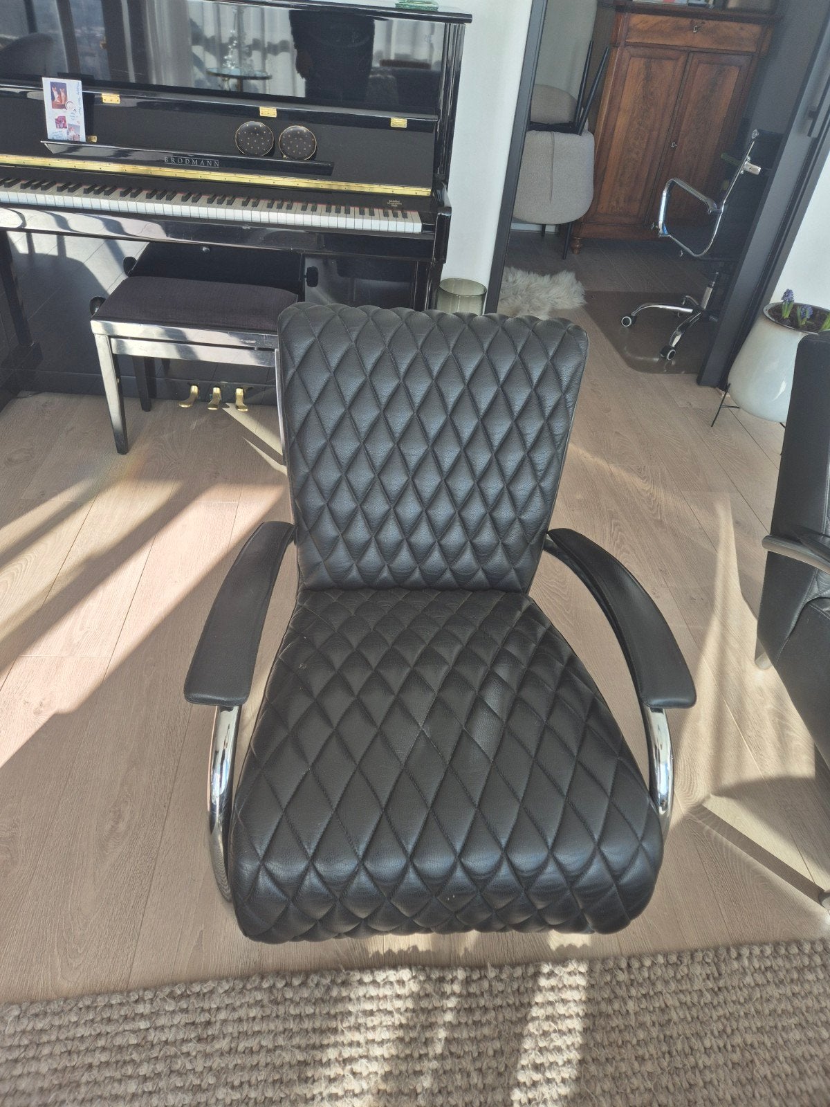 Prachtige Italiaanse Molinari academie fauteuil, Ophalen of Verzenden, Zo goed als nieuw, 50 tot 75 cm