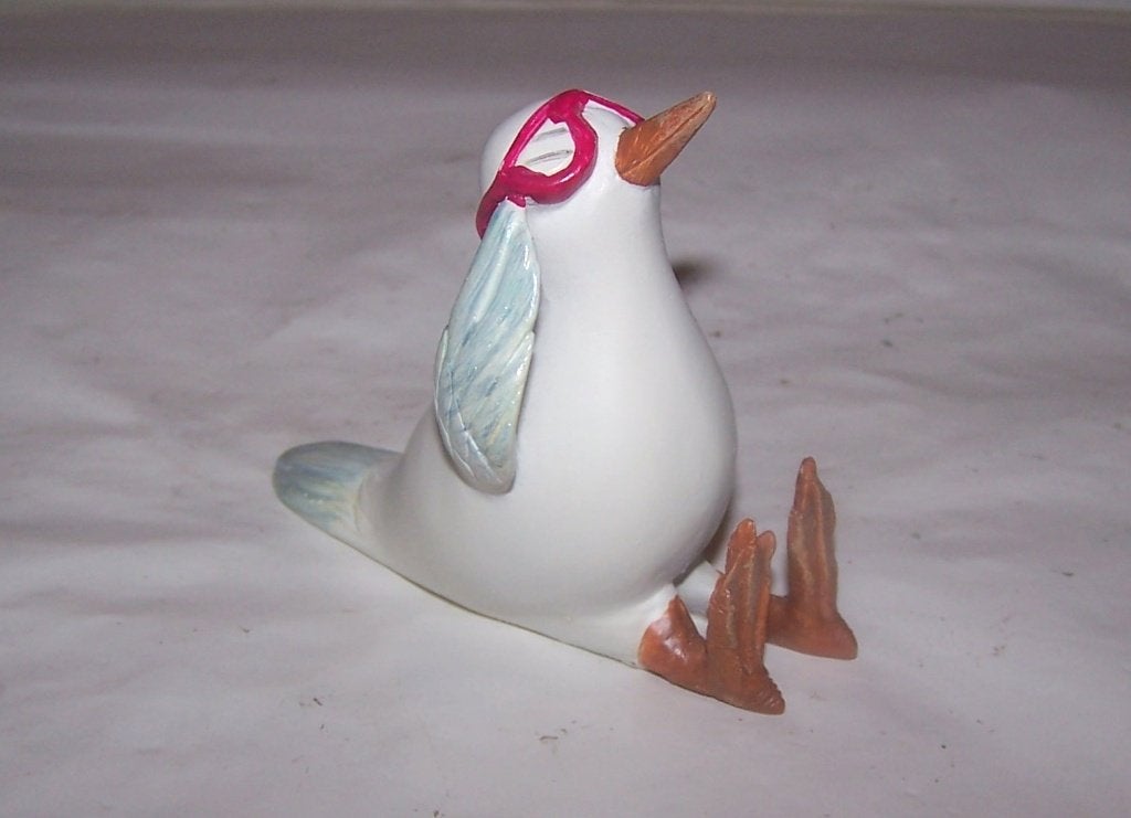 Grappig beeldje vogelpiloot. Nwst., Ophalen of Verzenden, Zo goed als nieuw, Dier