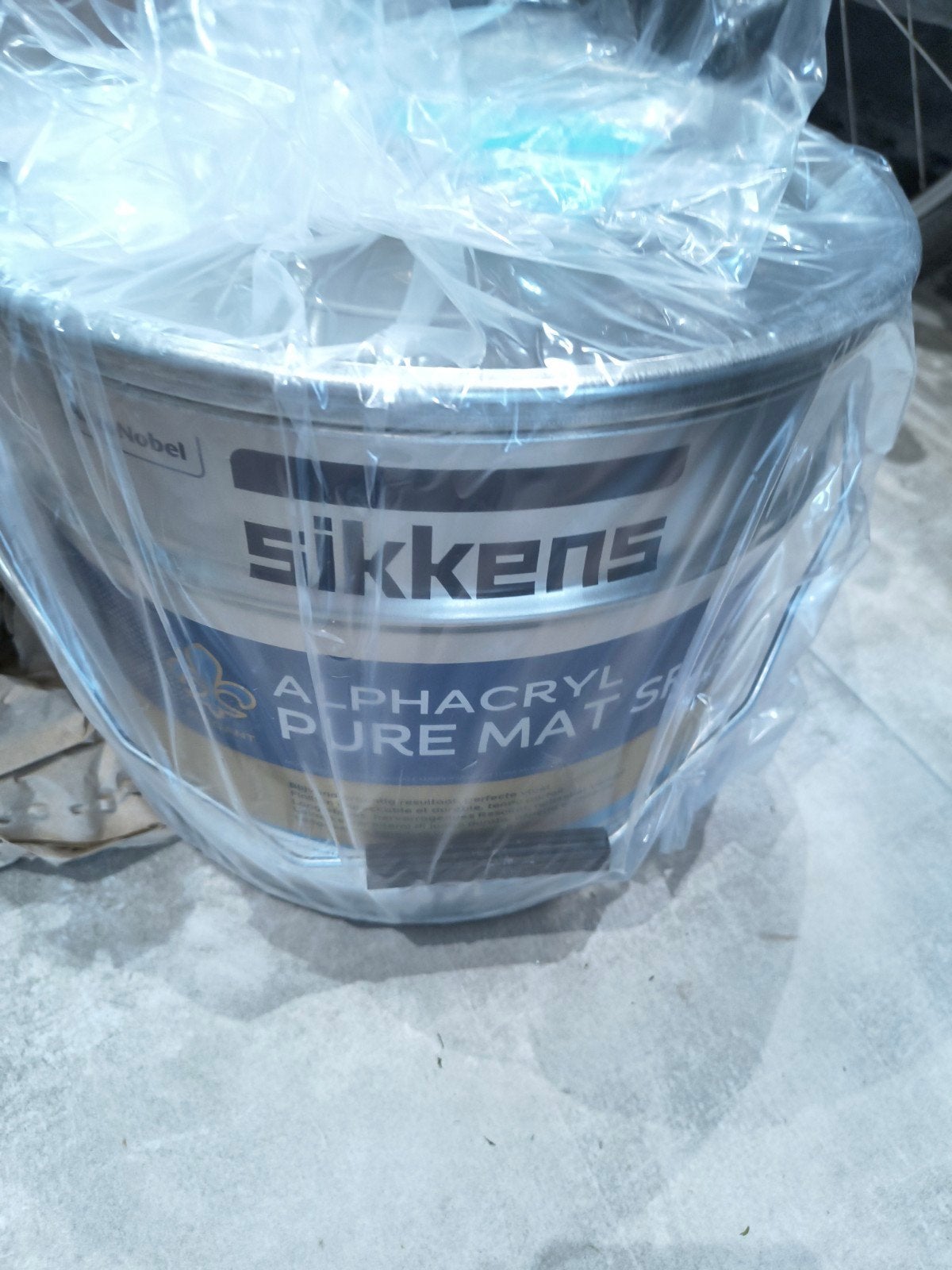 Sikkens Alphacryl Pure Mat SF Muurverf - Zuiver Wit RAL 9010, 5 tot 10 liter, Wit, Nieuw, Ophalen of Verzenden